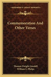 Commemoration and Other Verses