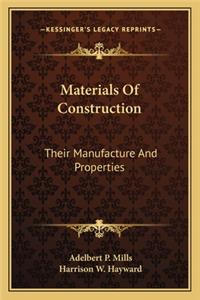 Materials Of Construction