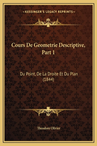 Cours De Geometrie Descriptive, Part 1