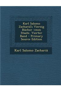 Karl Salomo Zacharia's Vierzig Bucher VMM Staate. Vierter Band