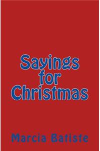Sayings for Christmas