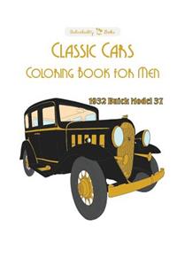 Classic Cars Coloring Book for Men