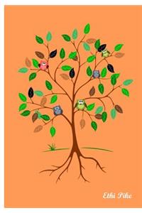 Ethi Pike - Orange Tree Notebook / Extended Lines / Soft Matte Cover