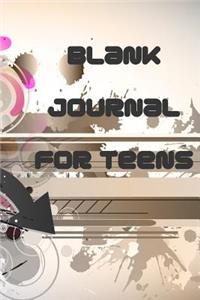 Blank Journal For Teens