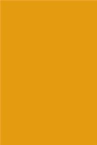 Journal Gamboge Color Simple Plain Gamboge Orange