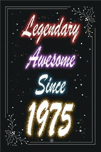 Legendary Awesome Since 1975 Notebook Birthday Gift