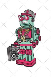 Robot Boombox Funny Journal, Ideal Present