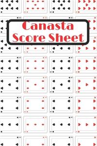Canasta Score Sheets