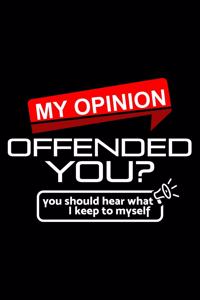 My opinion offended you?