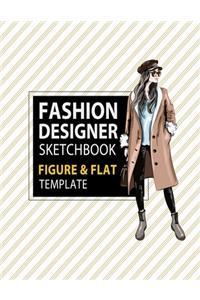 Fashion Designer Sketchbook Figure & Flat Template