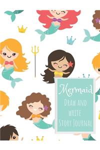 Mermaid Draw and Write Story Journal