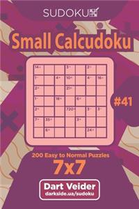 Sudoku Small Calcudoku - 200 Easy to Normal Puzzles 7x7 (Volume 41)