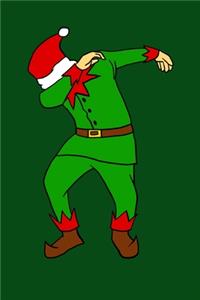 Dabbing Elf With Santa Hat Dab