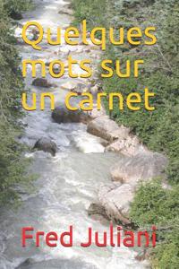 Quelques mots sur un carnet