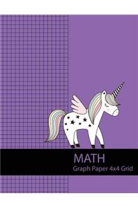 Math Graph Paper 4x4 Grid