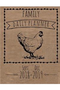 Family Daily Planner Sep 18 to Dec 19