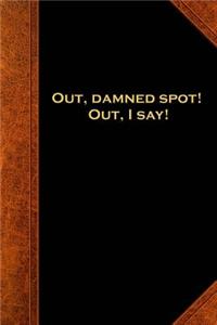 2019 Weekly Planner Shakespeare Quote Out Damned Spot 134 Pages