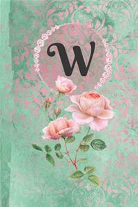 Personalized Monogrammed Letter W Journal