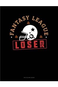 Fantasy League Loser: Two Column Ledger