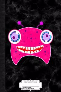 Cute Pink Monster Composition Notebook