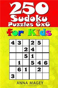 250 Sudoku Puzzles 6x6 for Kids
