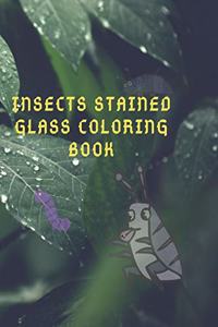 Insects Stained Glass Coloring Book