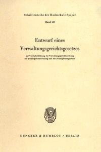 Entwurf Eines Verwaltungsgerichtsgesetzes