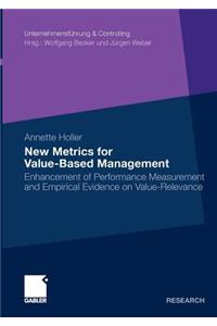 New Metrics for Value-Based Management