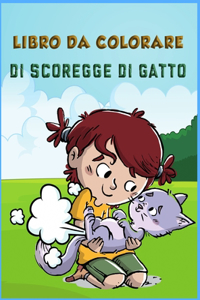 Libro da colorare di scoregge di gatto per bambini