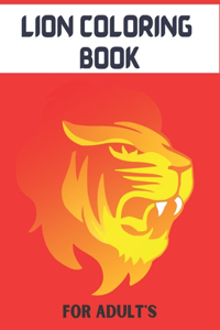 Lion Coloring Book for Adult's