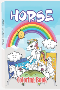 Horse Coloring Book