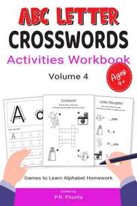 ABC Letter Crosswords Activities Workbook, Volume 4