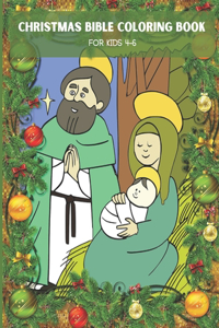 Christmas Bible Coloring Book For Kids 4-6