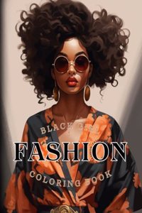 Black Girl Fashion Coloring Book