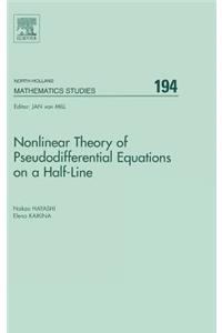 Nonlinear Theory of Pseudodifferential Equations on a Half-line