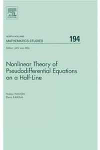 Nonlinear Theory of Pseudodifferential Equations on a Half-Line