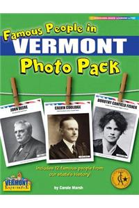 Famous People from Vermont Photo Pack