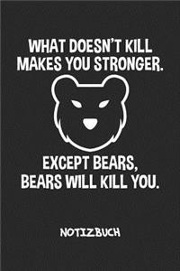 What Doesn't Kill Makes You Stronger NOTIZBUCH