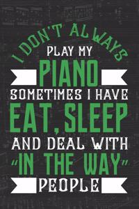 Piano Manuscript Notebook