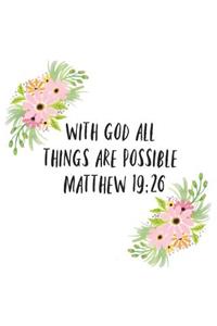 With God All Things Are Possible