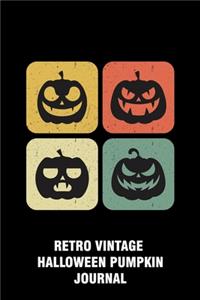 Retro Vintage Halloween Pumpkin Journal