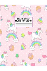 Blank Sheet Music Notebook