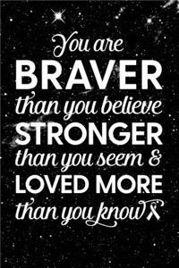 You Are Braver Than You Believe Stronger Than You Seem & Loved More Than You Know