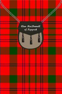 Clan MacDonnell of Keppoch Tartan Journal/Notebook