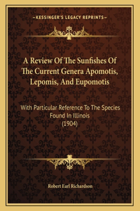 A Review Of The Sunfishes Of The Current Genera Apomotis, Lepomis, And Eupomotis