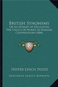 British Synonymy