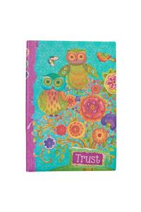 Journal Printed Lux-Leather Owls Trust Proverbs 3:5