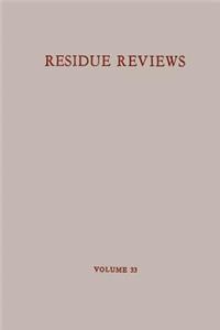 Residue Reviews/Rückstandsberichte