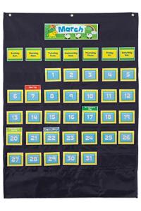 Deluxe Calendar: Black Pocket Chart