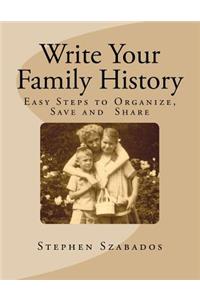 Write Your Family History